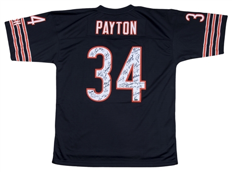 1985 Chicago Bears Team Signed Walter Payton Chicago Bears Jersey With 31 Signatures Including Singletary, Dent & Ditka (Schwartz)